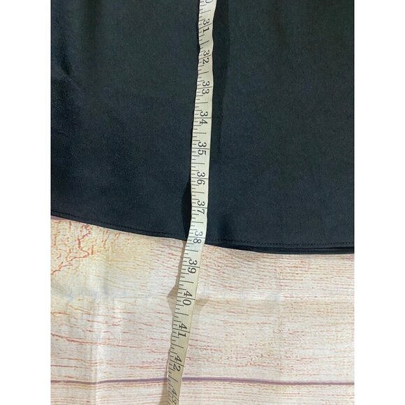 NWT The Blu Ivy Women's Black Satin Mini Cocktail Dress - Large - Picture 7 of 14